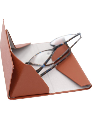 Estuche de Gafas Real Sic Plegable Magnético 16cm Marrón