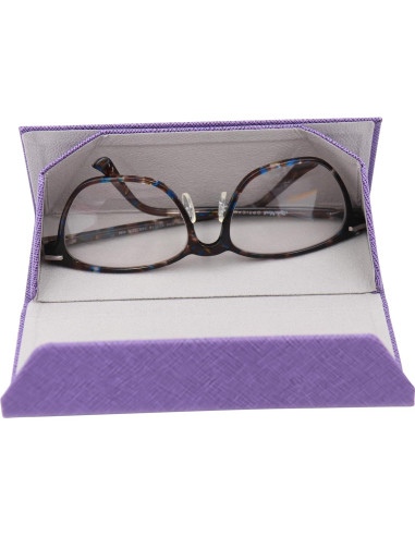Estuche de Gafas Real Sic Púrpura 16x5cm Duro Plegable