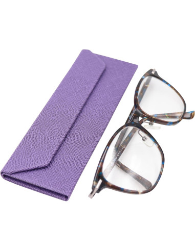 Estuche de Gafas Real Sic Púrpura 16x5cm Duro Plegable