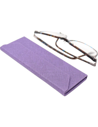 Estuche de Gafas Real Sic Púrpura 16x5cm Duro Plegable