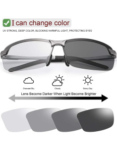 Gafas de Sol Deportivas YIMI Fotoquímicas Polarizadas UV400 2