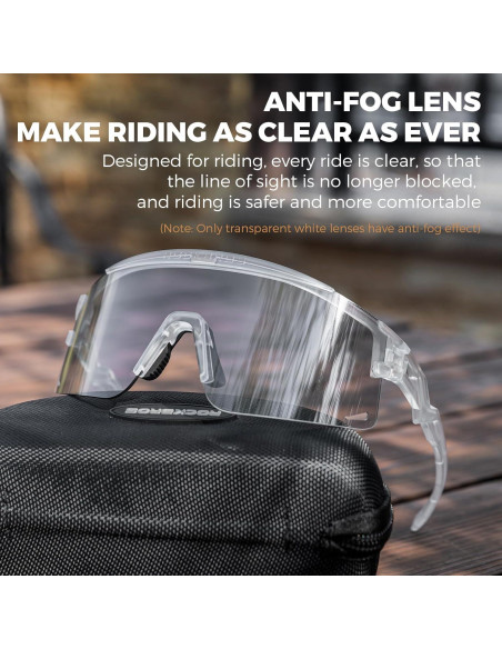 Gafas de Ciclismo ROCKBROS UV Cambiante Color Viento Arena