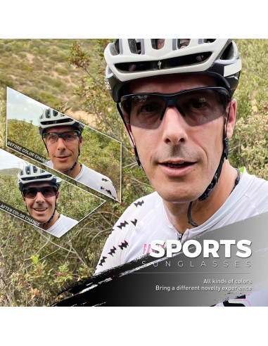 Gafas de sol fotocromáticas SCVCN UV400 para deportes