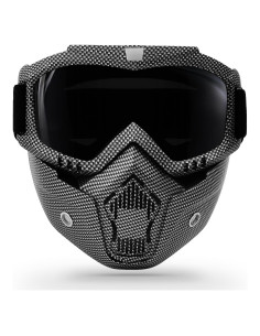 Gafas de Motocicleta GGBuy con Máscara Facial Removible