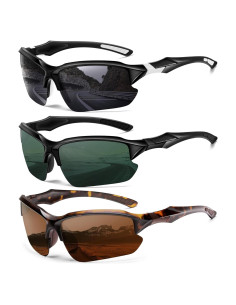 Gafas de sol deportivas DioKiw 3pack UV protección