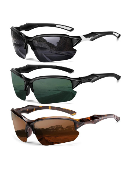 Gafas de sol deportivas DioKiw 3pack UV protección