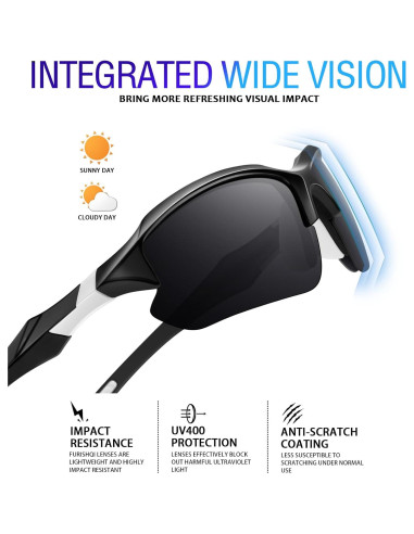 Gafas de sol deportivas DioKiw 3pack UV protección