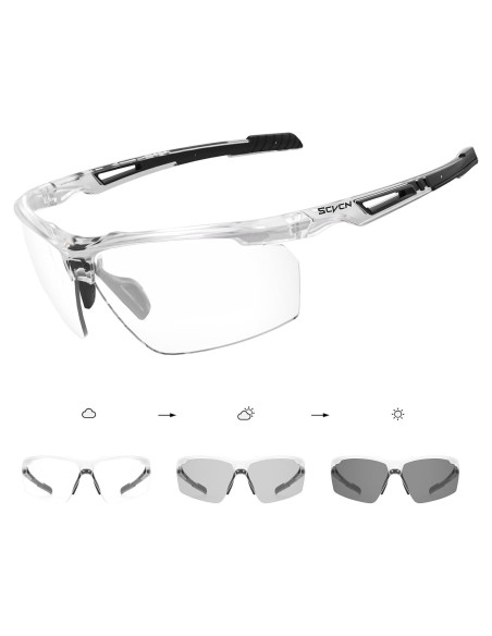Gafas de sol fotocromáticas SCVCN UV400 unisex deportivas
