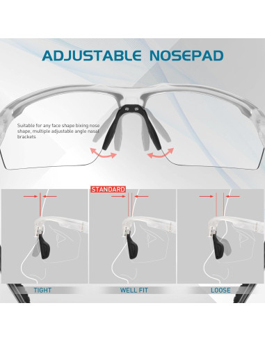 Gafas de sol fotocromáticas SCVCN UV400 unisex deportivas