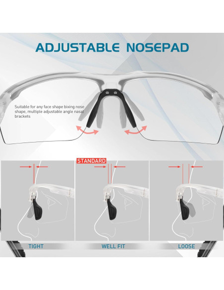 Gafas de sol fotocromáticas SCVCN UV400 unisex deportivas