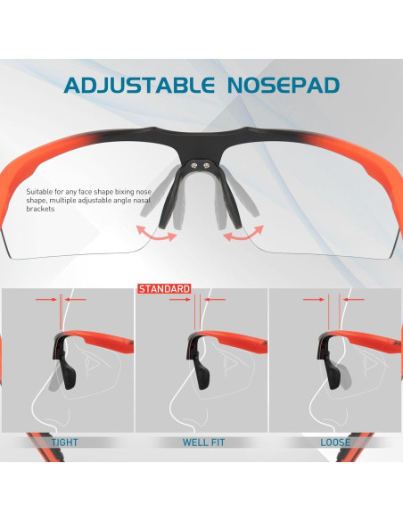 Gafas de sol fotocromáticas SCVCN UV400 unisex deportivas