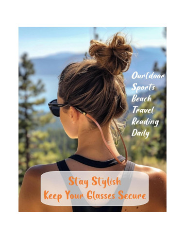 Correa de Gafas de Cuero PVS-001 Marrón Italiano Unisex