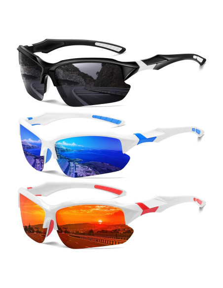 Gafas de sol deportivas DioKiw 3pack UV protección