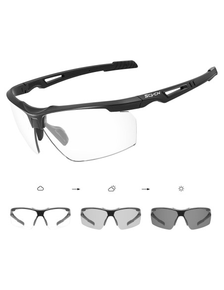 Gafas de sol fotocromáticas SCVCN UV400 unisex deportivas
