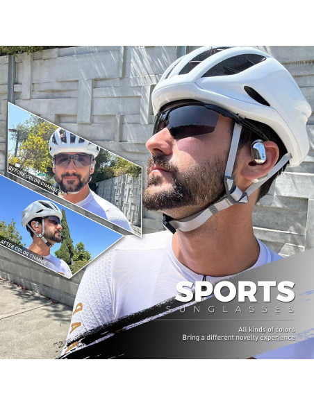 Gafas de sol fotocromáticas SCVCN para deportes UV400