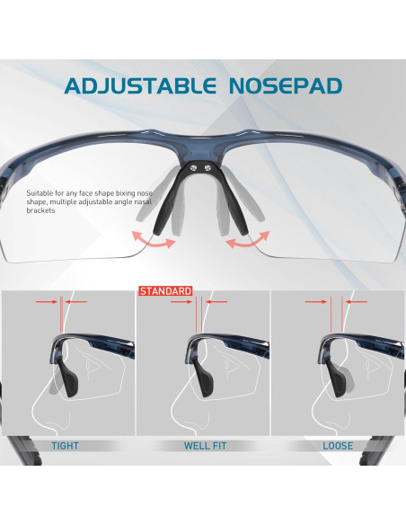 Gafas de sol fotocromáticas SCVCN para deportes UV400