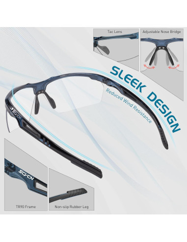 Gafas de sol fotocromáticas SCVCN para deportes UV400