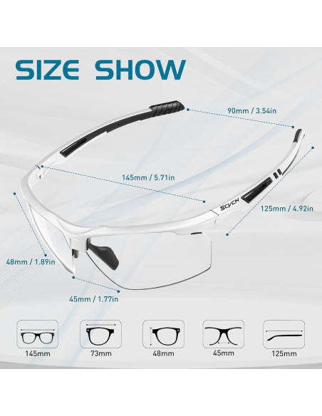 Gafas de sol fotocromáticas SCVCN UV400 para deportes