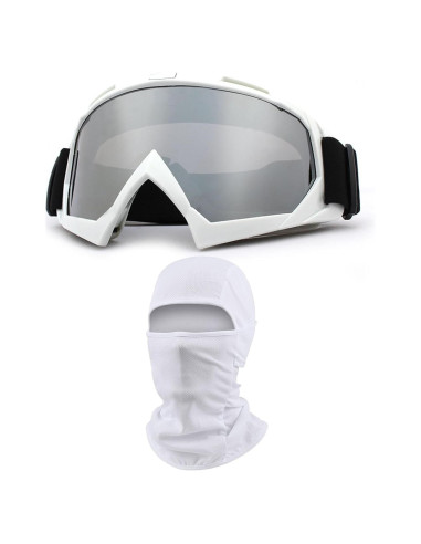 Gafas de Motocicleta Immoono con Balaclava y Lentes HD