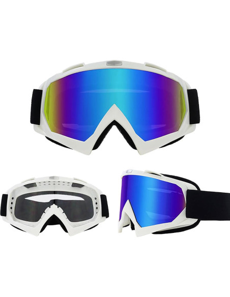 Gafas de Motocicleta Immoono con Balaclava y Lentes HD