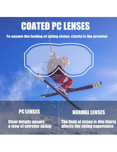 Gafas de Motocicleta Immoono con Balaclava y Lentes HD