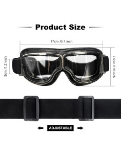 Gafas de Motociclismo YOTAWA Unisex Anti-Rayones 2