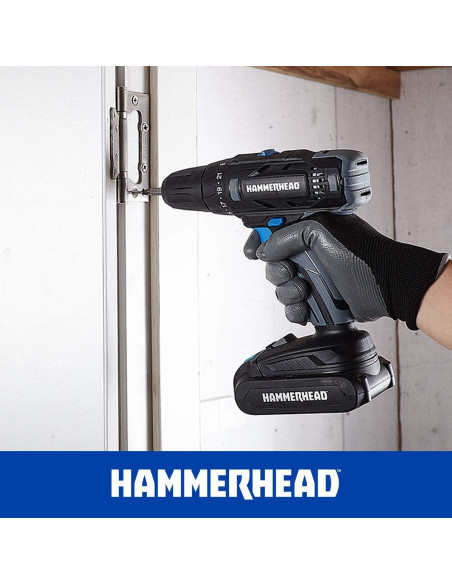 Martillo 20V Taladro Inalámbrico 2 Velocidades 1.5Ah HCDD201