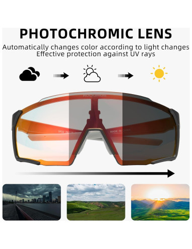 Gafas de sol deportivas ROCKBROS fotoquímicas UV400