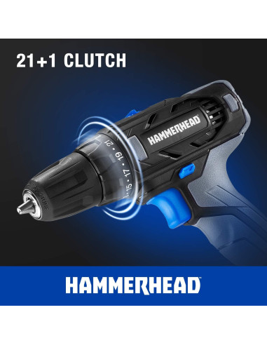 Martillo 20V Taladro Inalámbrico 2 Velocidades 1.5Ah HCDD201