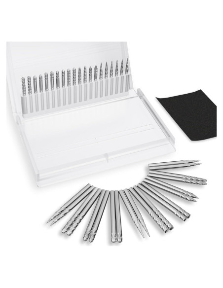 Juego de Brocas de Carburo CATITO - 20 Puntas 3 mm para Metal y Madera