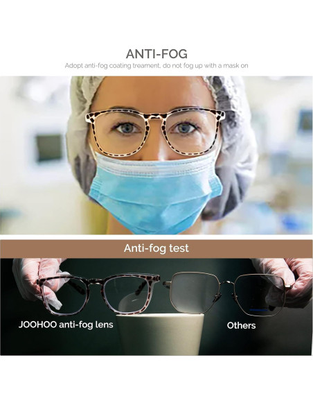 Gafas de Seguridad JOOHOO UV400 Antiempañantes para Mujeres