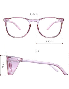 Gafas de seguridad JOOHOO UV400 antiempañante para mujeres 2