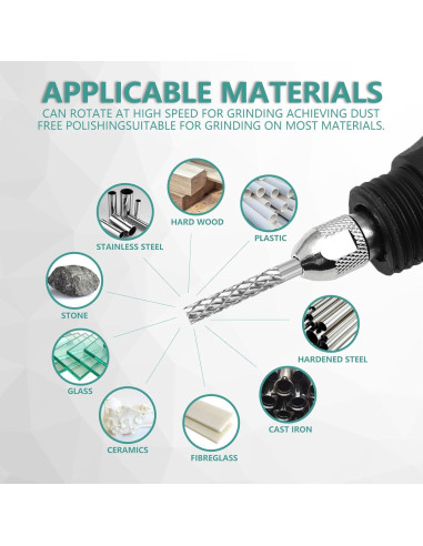 Juego de Brocas de Carburo CATITO - 20 Puntas 3 mm para Metal y Madera