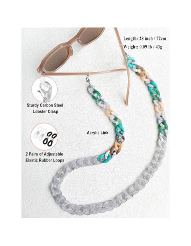 Cadena de Gafas Acrílicas Cosace 71 cm Antideslizante