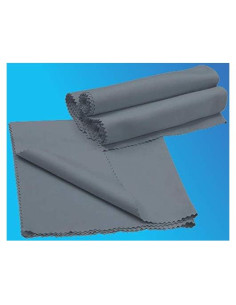 Paño de limpieza microfibra JOS 50x50cm gris para pantallas