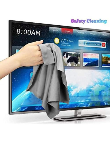 Toalla de limpieza microfibra extragrande JOS 50x50cm gris