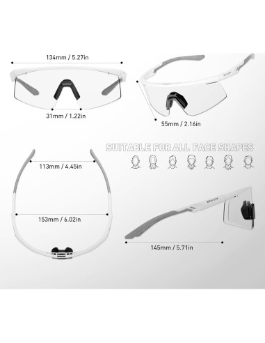 Gafas de Ciclismo SCVCN S120 Fotoquímicas UV400 TR90