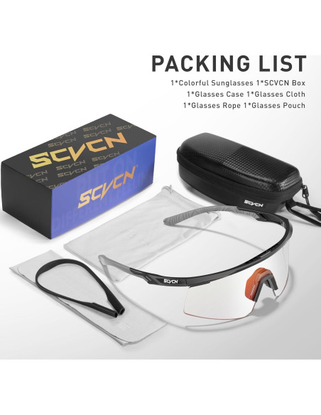 Gafas de Ciclismo SCVCN S120 Fotoquímicas UV400 TR90