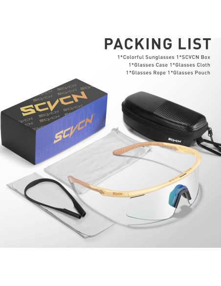 Gafas de Ciclismo SCVCN S120 Fotoquímicas UV400 TR90