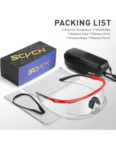 Gafas de Ciclismo SCVCN S120 Fotoquímicas UV400 TR90