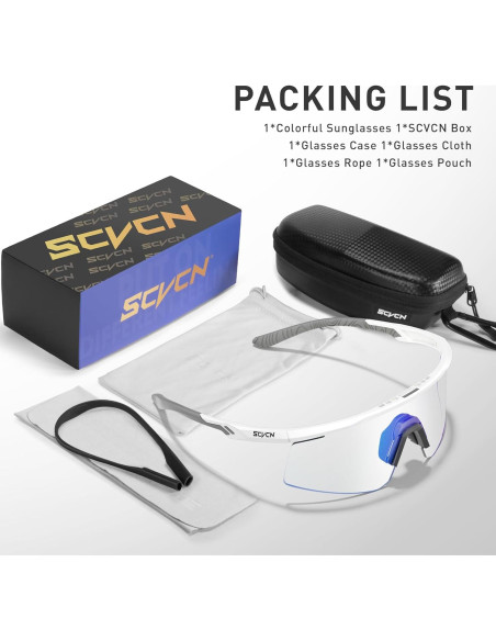 Gafas de Ciclismo SCVCN S120 Fotoquímicas UV400 TR90