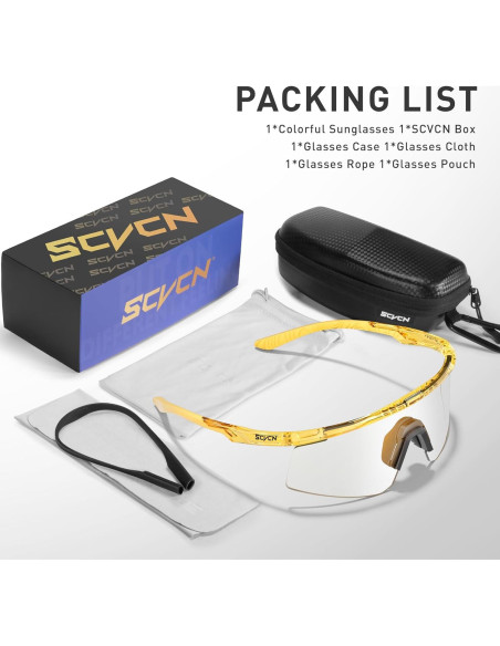 Gafas de Ciclismo SCVCN S120 Fotoquímicas UV400 TR90