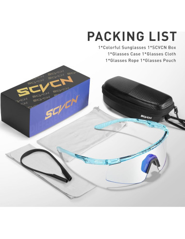 Gafas de Ciclismo SCVCN S120 Fotoquímicas UV400 TR90