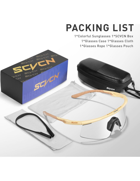 Gafas de Ciclismo SCVCN S120 Fotoquímicas UV400 TR90