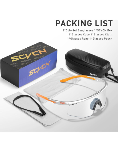 Gafas de Ciclismo SCVCN S120 Fotoquímicas UV400 TR90