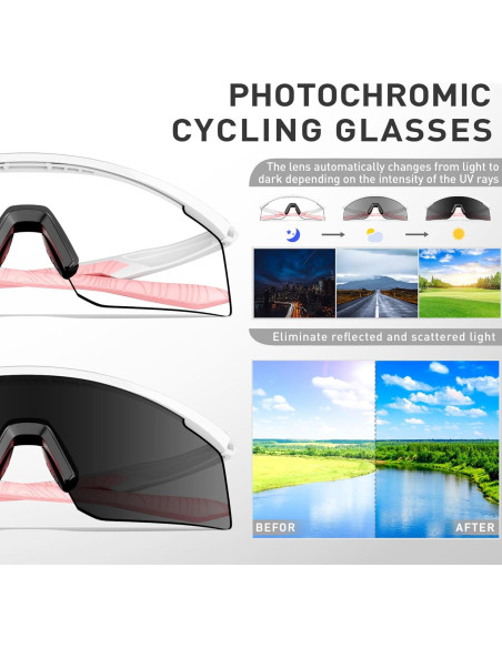 Gafas de Ciclismo SCVCN S120 Fotoquímicas UV400 TR90