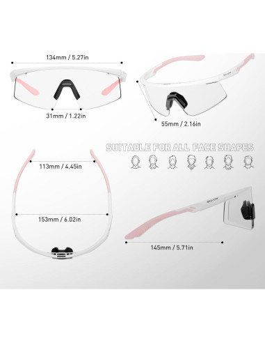 Gafas de Ciclismo SCVCN S120 Fotoquímicas UV400 TR90