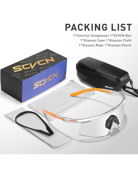 Gafas de Ciclismo SCVCN S120 Fotoquímicas UV400 TR90