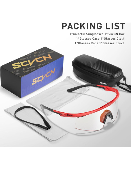 Gafas de Ciclismo SCVCN S120 Fotoquímicas UV400 TR90