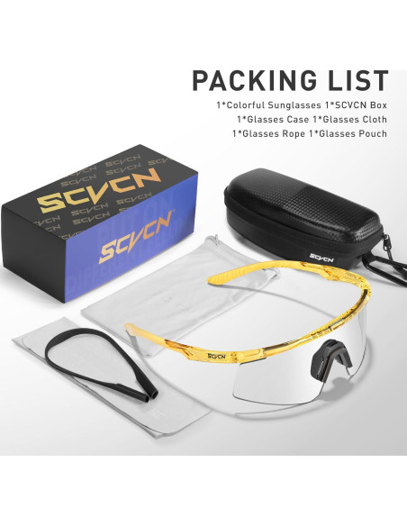 Gafas de Ciclismo SCVCN S120 Fotoquímicas UV400 TR90